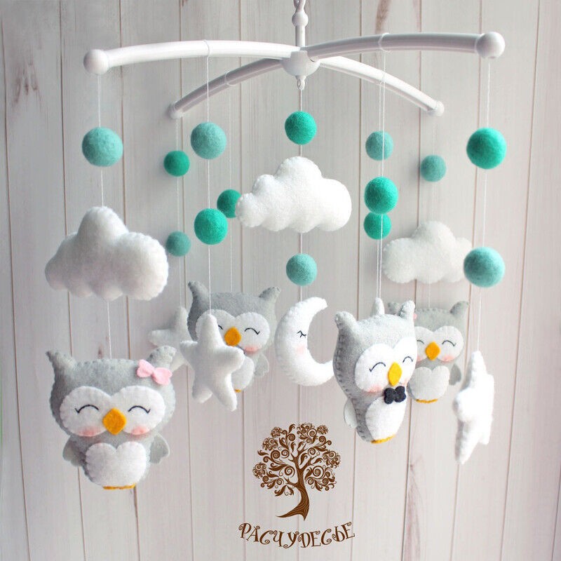 Baby Crib Mobile Bed Bell Toy Holder DIY Gift Arm Bracket Hanging Toy Cot