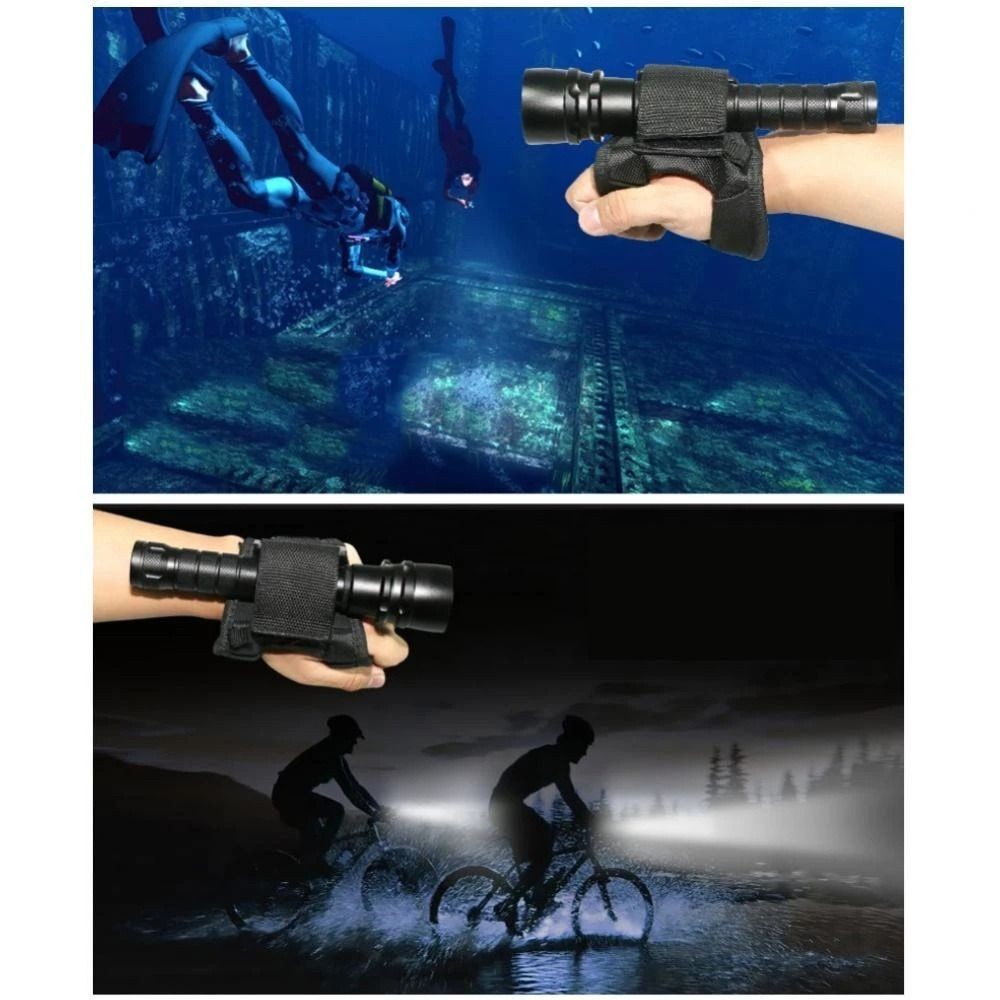 Torch Holder Wrist Strap Glove Diving Flashlight Gloves  Flashlight Glove Holder