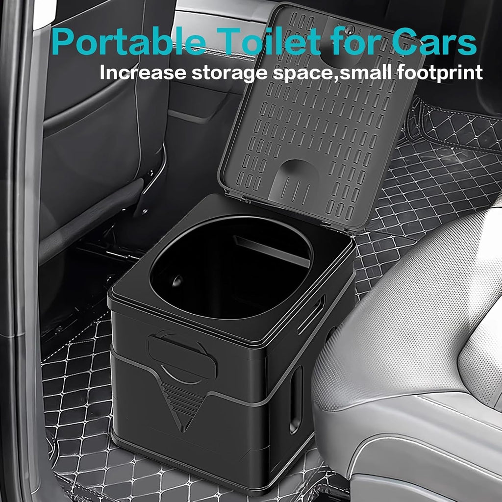 PORTABLE FOLDING CAMPING TOILET COMPACT POTTY LOO CARAVAN TOILET PICNIC FISHING