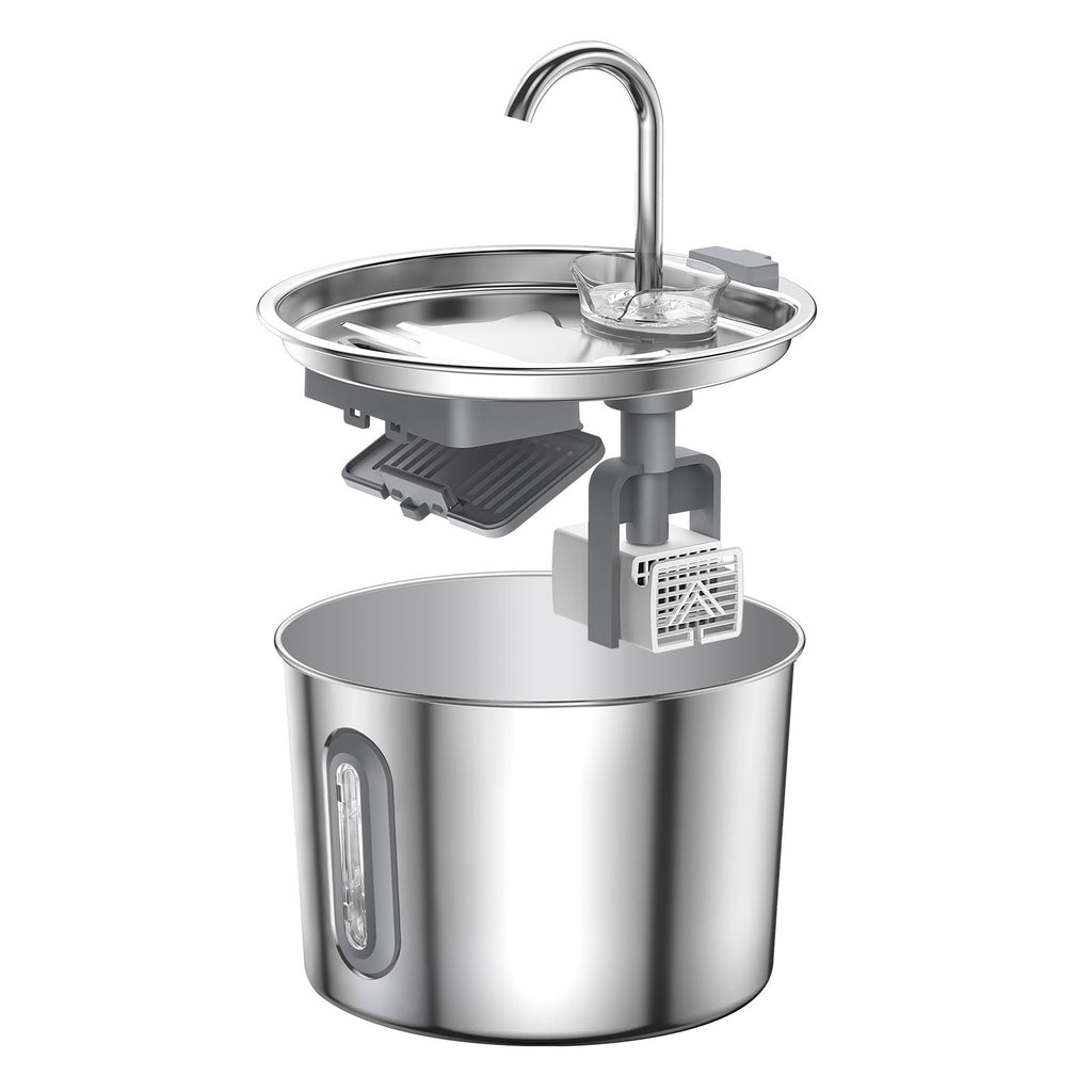 Pet Water Fountain 2.2L Automatic Dog Drinking Fountain Filtered Cat Water Bowl