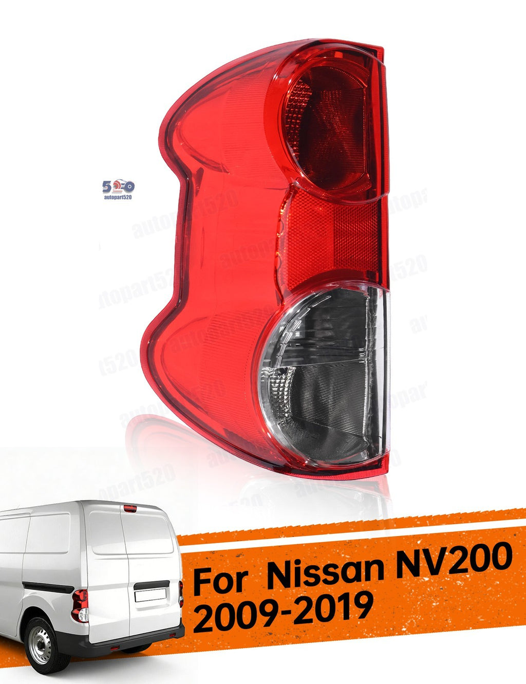 Tail Lamp For Nissan NV200 2009-2019 Rear Light Back Lens W/O Bulb LEFT