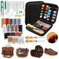 Leather Sewing Kit Hand Stitching Craft Tools Kit Awl Waxed Thread Needles DIY