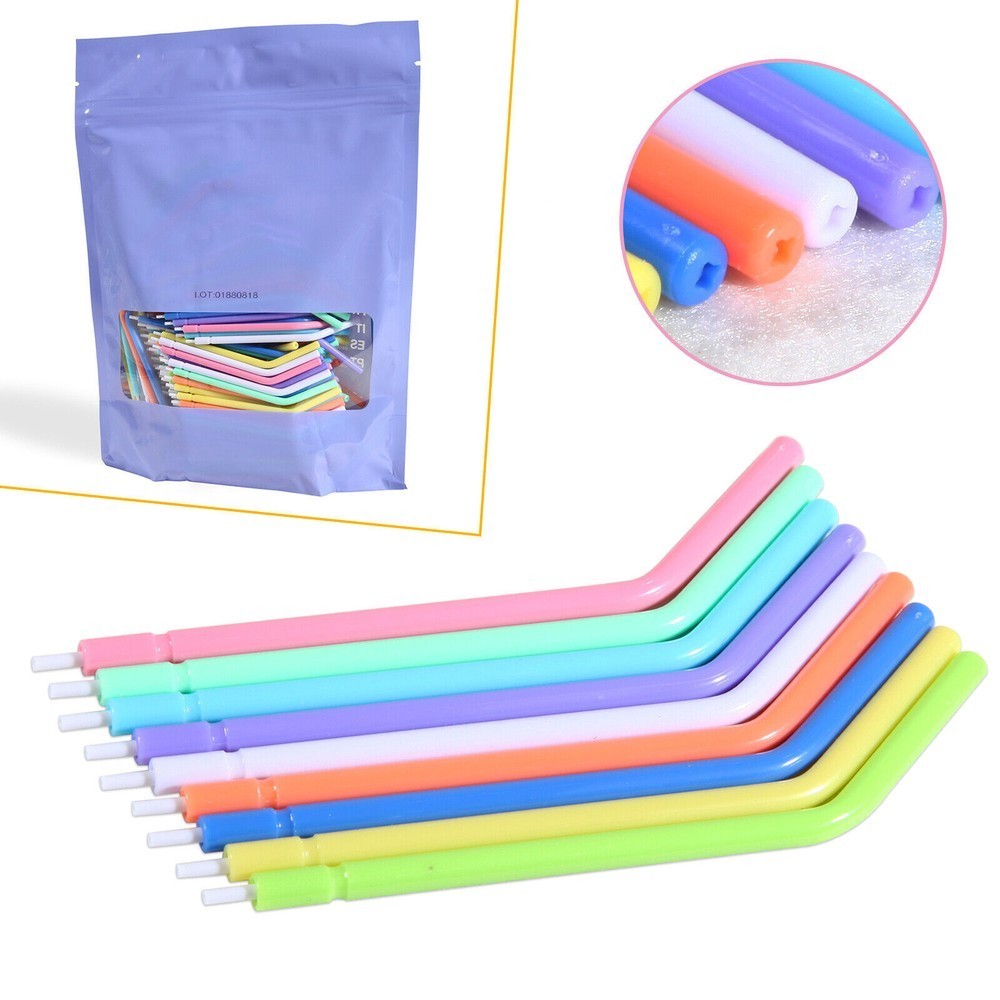 1000Pcs Dental 3-Way Air Water Syringe Disposable Spray Tips Triple Nozzles