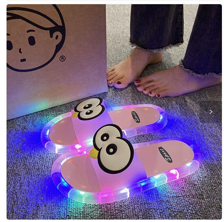 Womens LED Light up Slippers, Cute Luminous Crock, Funny Indoor House Slippers