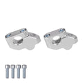 2Pc 22mm Aluminum Motorcycle Handlebar Extension Back Moved Up Handle Bar Risers