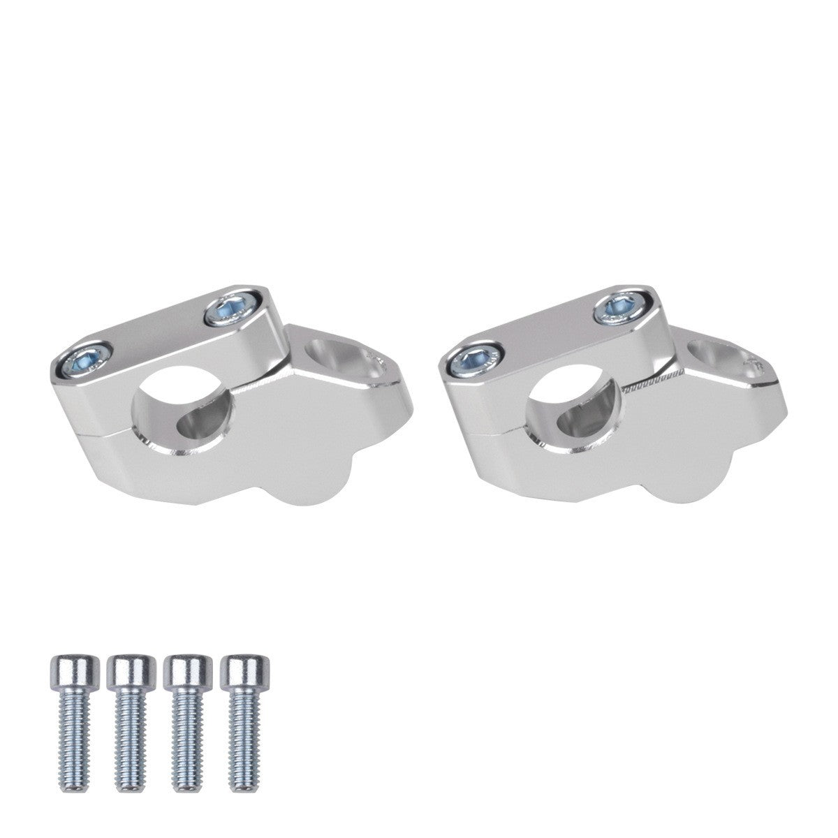 2Pc 22mm Aluminum Motorcycle Handlebar Extension Back Moved Up Handle Bar Risers
