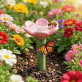 Flower-Shaped Bee Watering Station  Colorful Butterfly Hydration Spots Bee Cups
