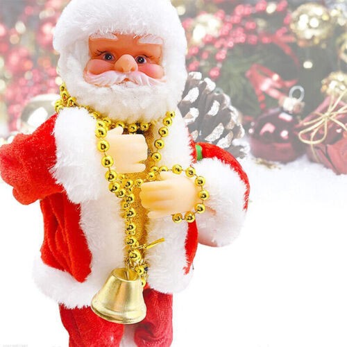 Christmas Electric Santa Claus Climbing Ladder Doll Music Xmas Music Decor Party