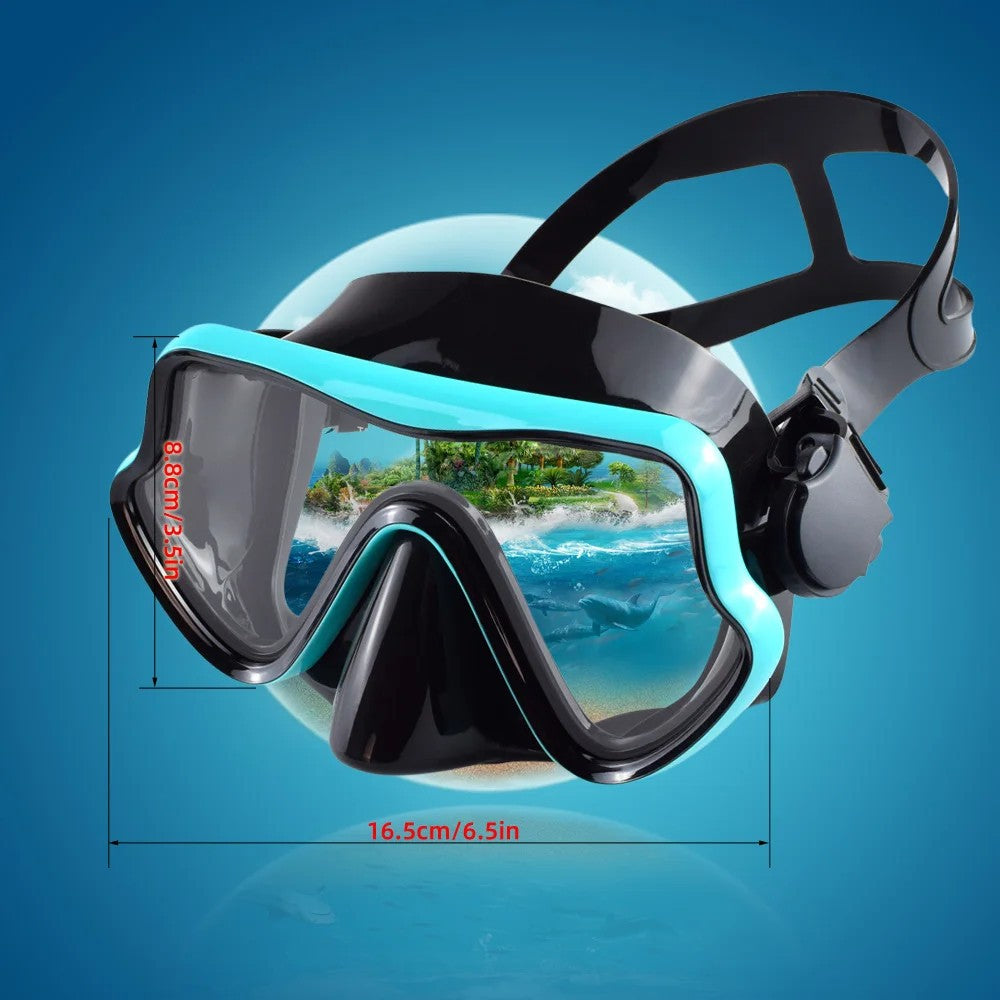 Professional Scuba Diving Snorkel Mask Set Swimming Underwater Anti Fog Adults