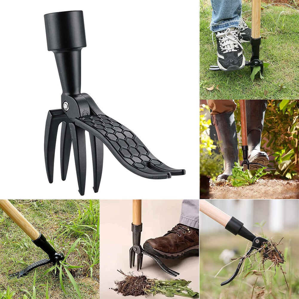 Stand Up Weeder Puller Weed Claw Grass Root Remover Killer Manual Garden Tool UK