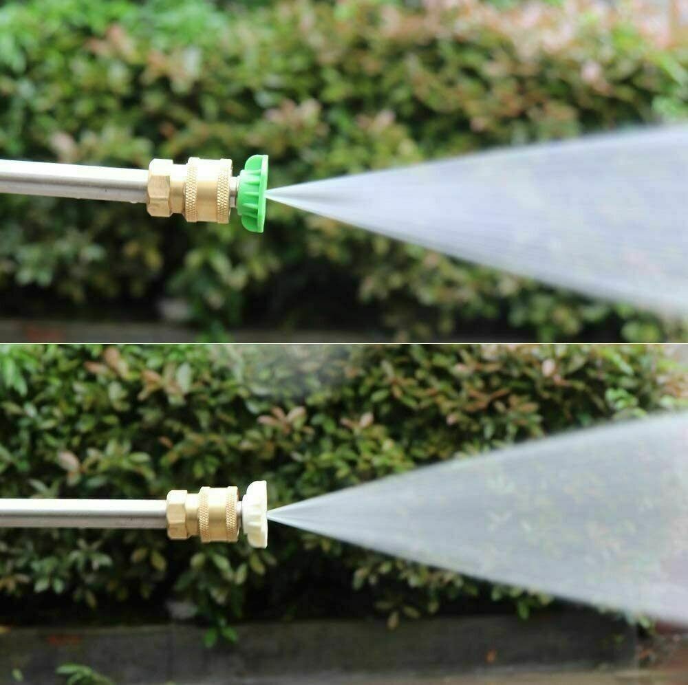 1/4-inch Quick-Connect Fan-Spray Nozzle and 5 Nozzle Tips for Kärcher K2–K7