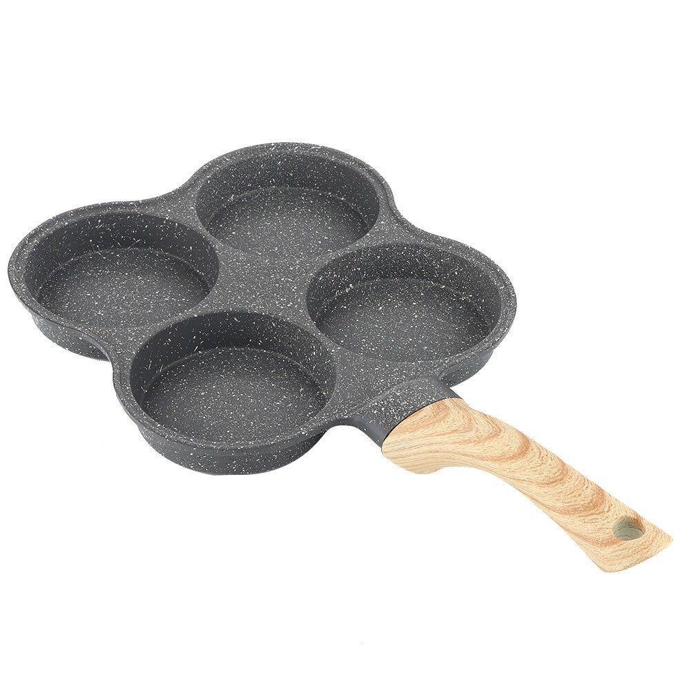 2pcs Breakfast Cooking Set 4 Hole Egg Pancake Pan & Burrito Sandwich Wrap Press