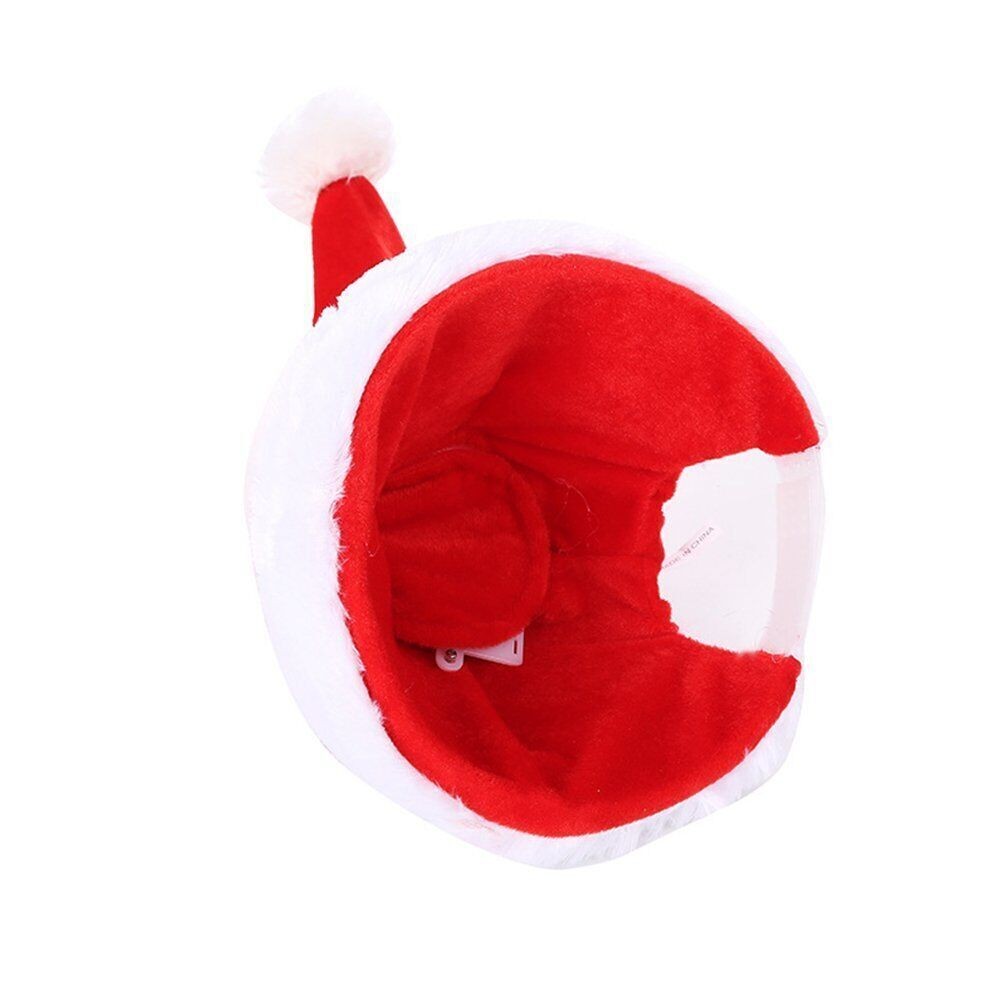 Christmas Xmas Novelty Santa Hat Cap For Musical Singing Moving Dancing Toy Gift
