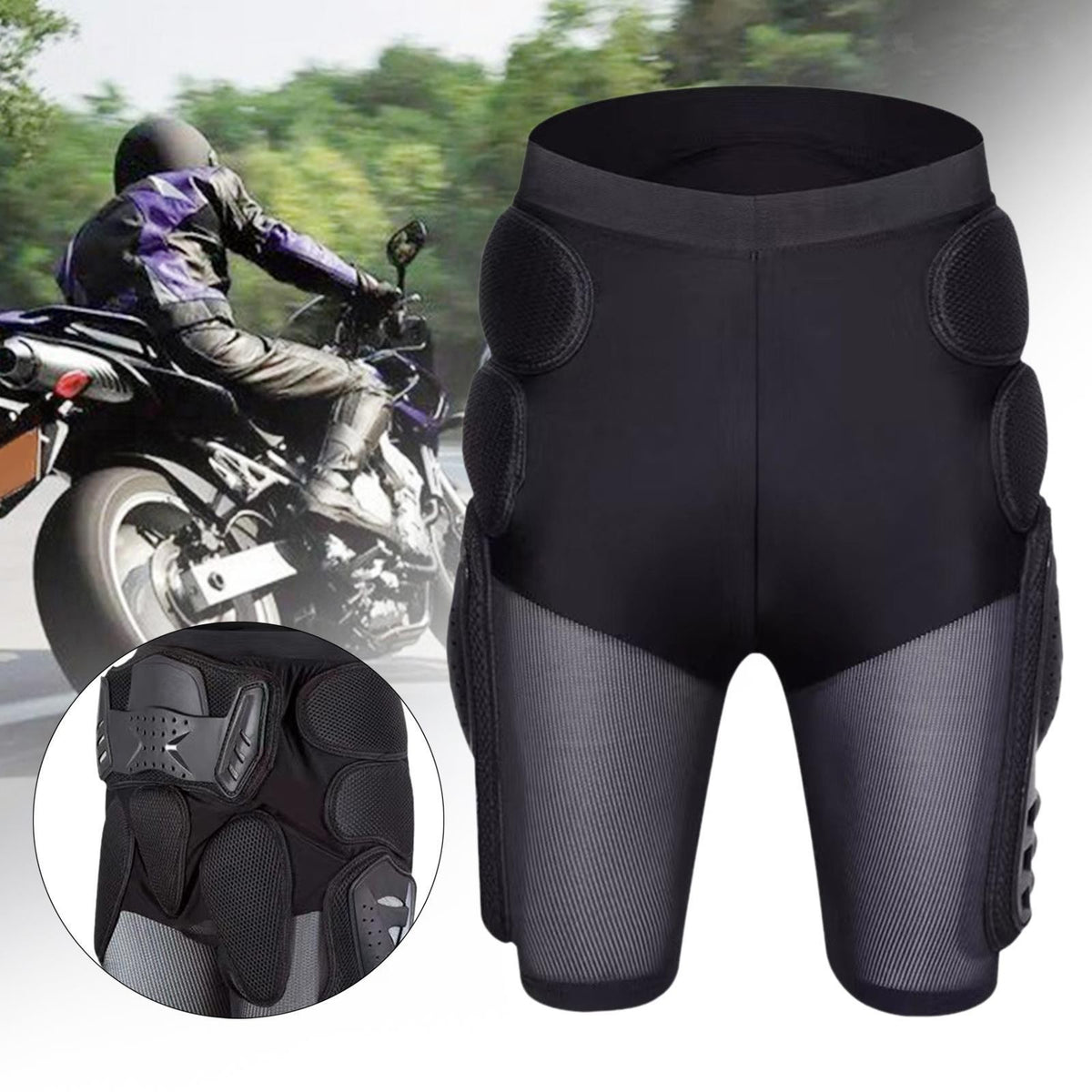 Protective Padded Shorts Motorcycle Riding Shorts Shock Absorbing Comfortable