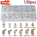 Assorted Box of Grease Nipples (Metric & Imperial) Popular Qty 130 M6 M8 M10 1/8