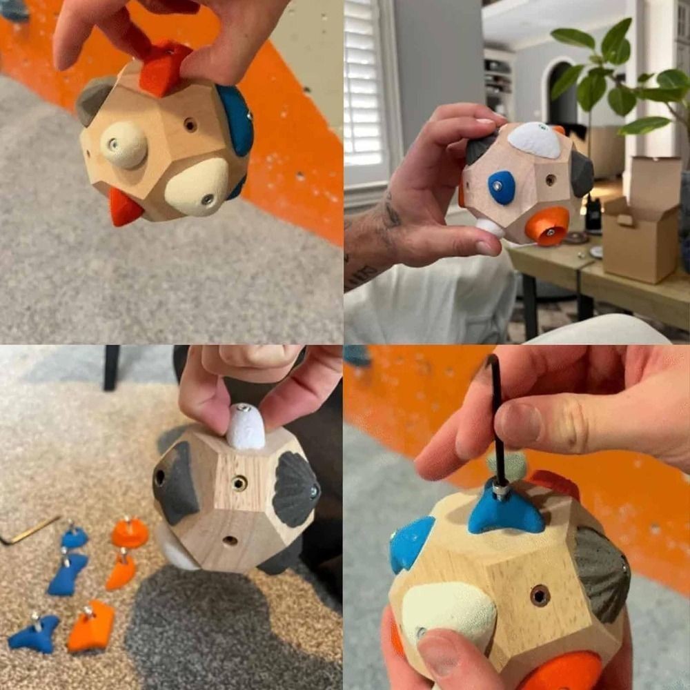 Finger Strength Training Handcrafted Boulder Block  For Climbing Lover