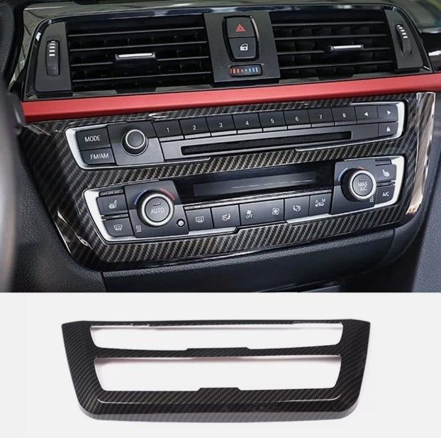 Carbon Fiber ABS AC Control CD Cover For BMW M3 M4 F80/82 2014-19 3 4 series F30