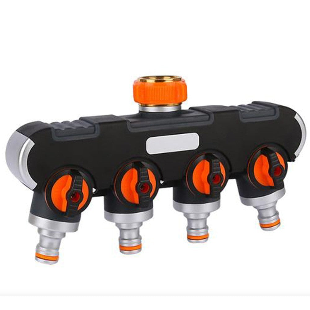 Multi Outlet For Garden Hose Splitter with Easy Tap Connection and Flow Control