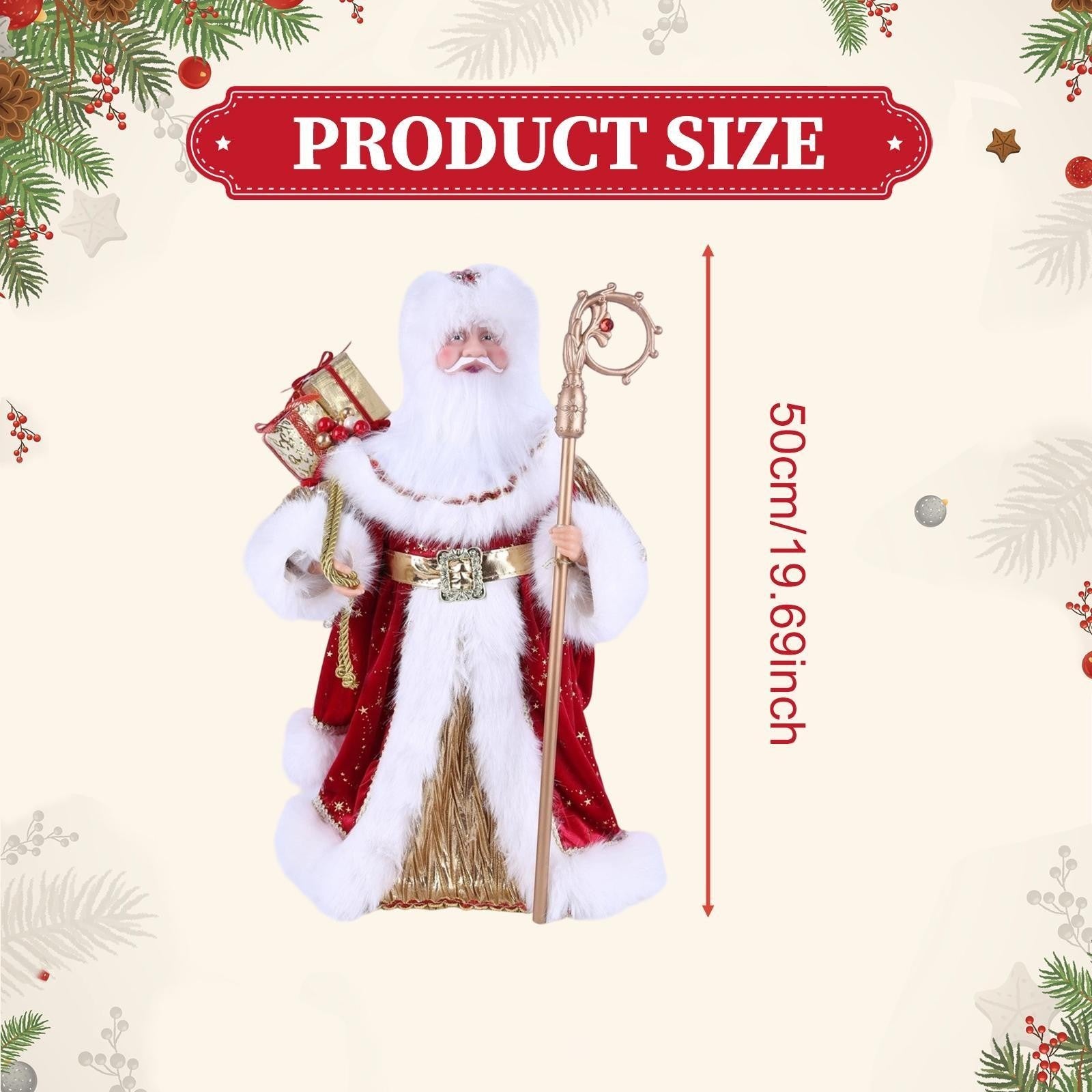 Santa Claus Figurine Doll Standing Santa Figure