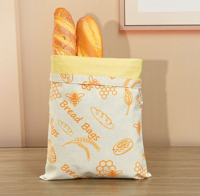 Loafguard Beeswax Bread Bag,Beeswax Bread Bags with Natural Bees Wax,Reusable