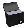Collapsible Comic Book Box Black Eco-Friendly 15.8"x7.8"x11.8" Stylish Organizer