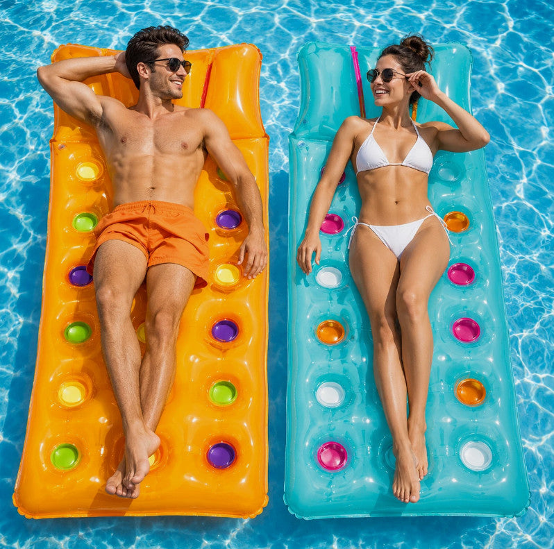 Lilo Pool Inflatables Hammock Mattress Bed Lounger Float Swimming Aid Air Mat