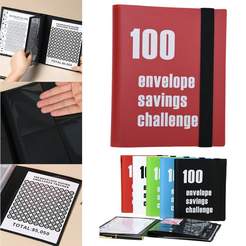 100 Envelope Challenge Binder Cash Savings Challenge Book Saving Money Envelope