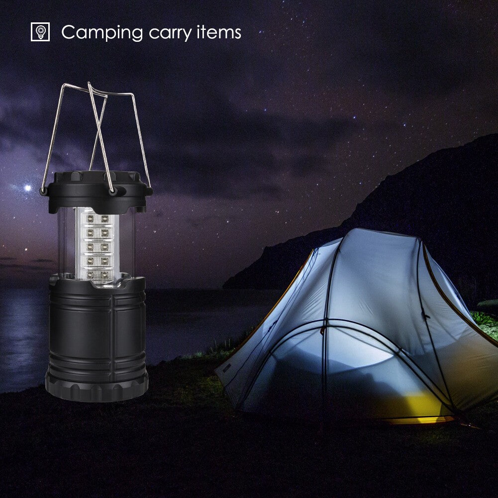 Bright Collapsible 30 LED Camping Lanterns Lights for Hiking Emergency Light