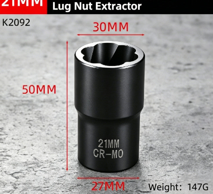 1/2" Car Locking Wheel Nut Remover Stud Bolt Impact Twist Socket Tool Extractor