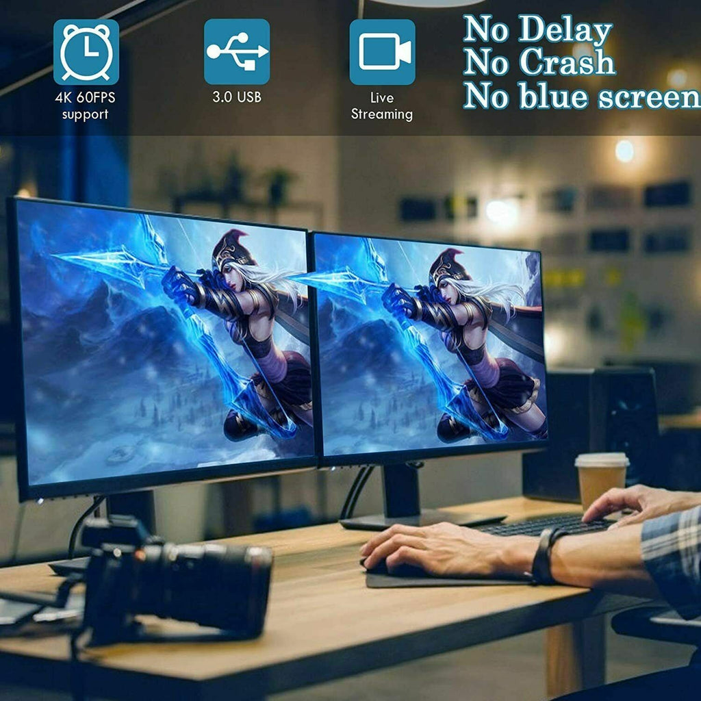 Video Capture Card 4K 1080P 60fps Record HDMI to USB3.0 Audio Video Capture Card