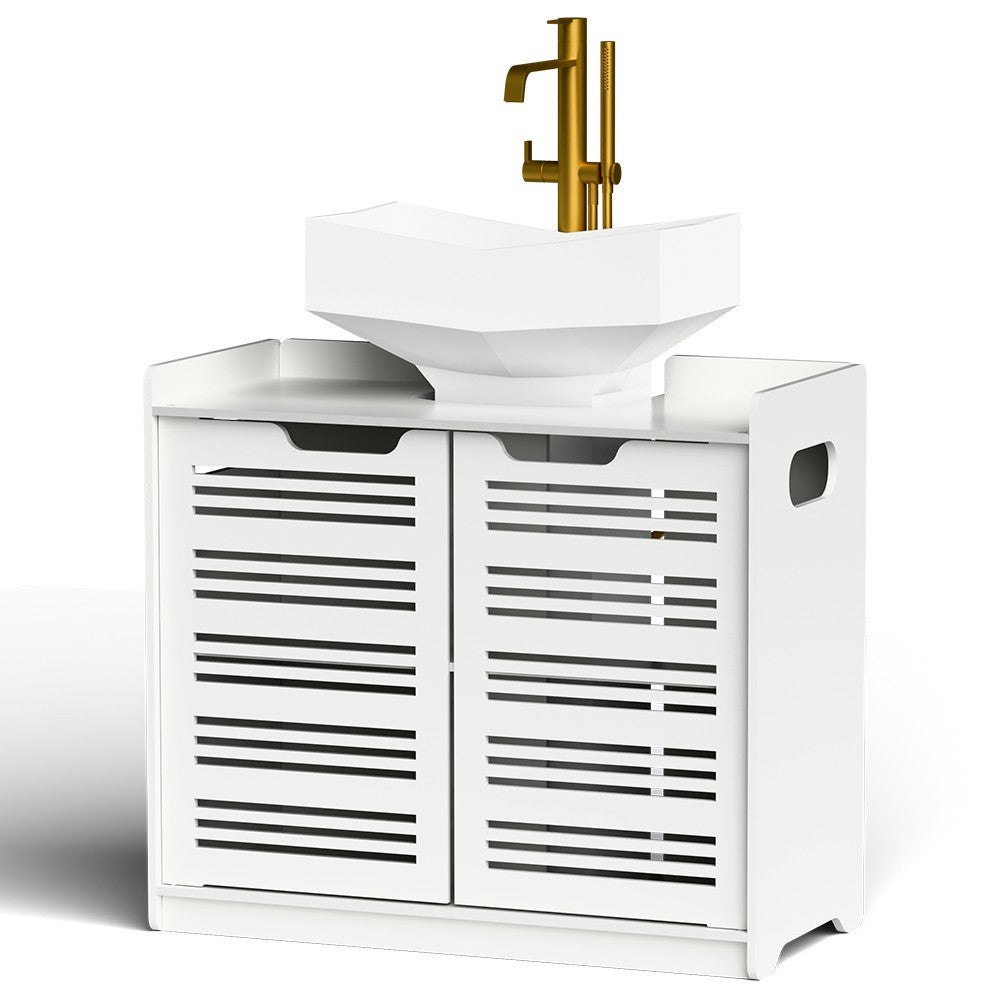 Bathroom Under Sink Cabinet Basin Storage Cupboard Vanity Unit Furniture White