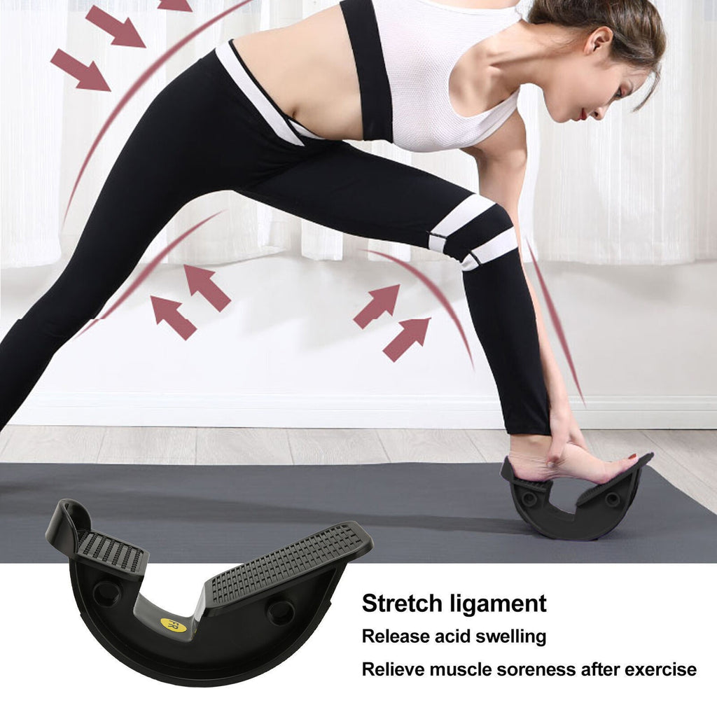 New Calf Support Tendon Achilles Black Ankle Stretch Rocker Foot Stretcher