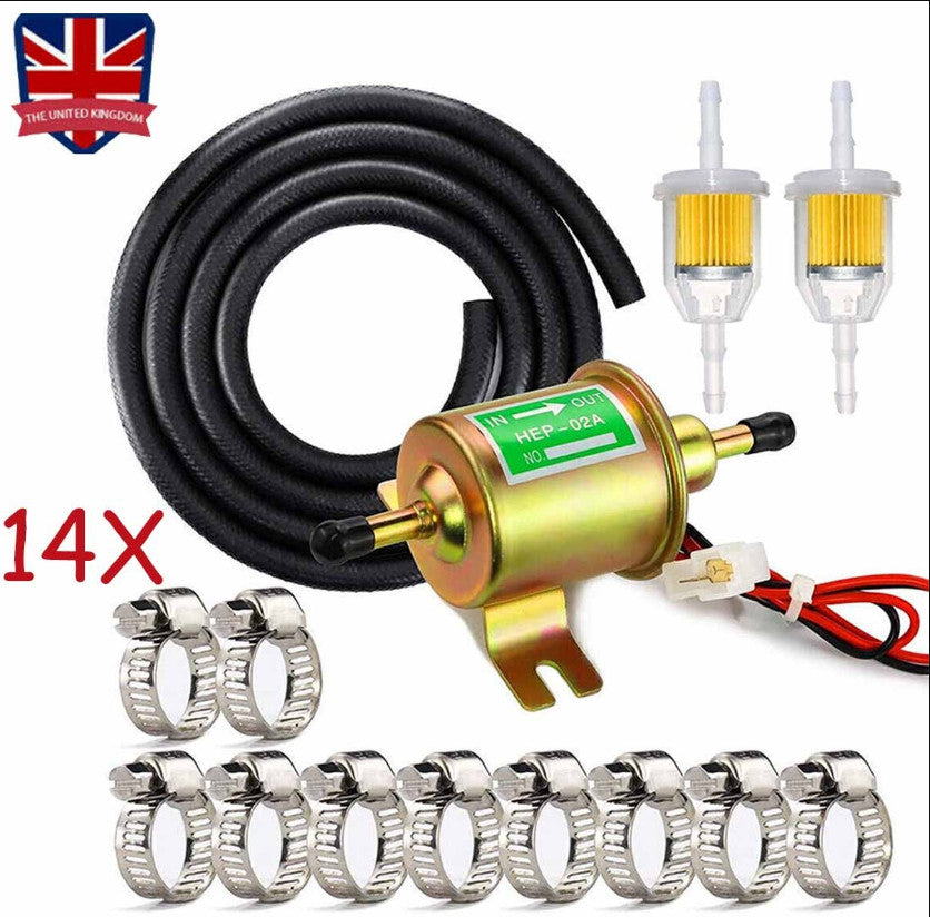 HEP-02A Petrol Gas Diesel Car 12V Universal Low Pressure Electric Fuel Pump B