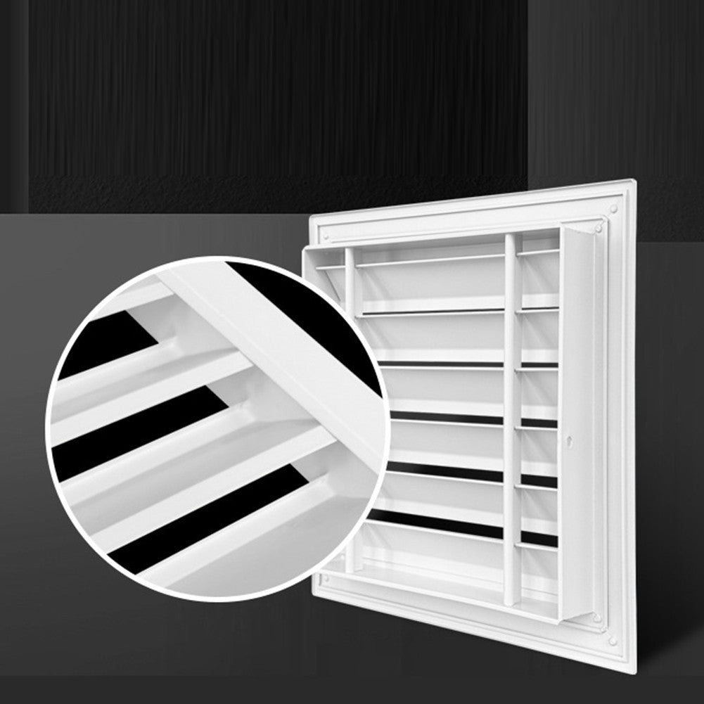 Aluminum Fixed Louver Grille for Air Circulation in Attic and Shed 350x350mm