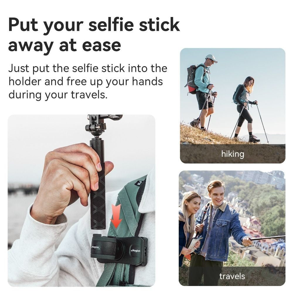 Backpack Strap Selfie Stick Holster  Action Camera Selfie Stick
