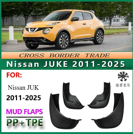 Genuine Front & Rear Splash Guard Mud Flaps For 2010-2025 Nissan Juke