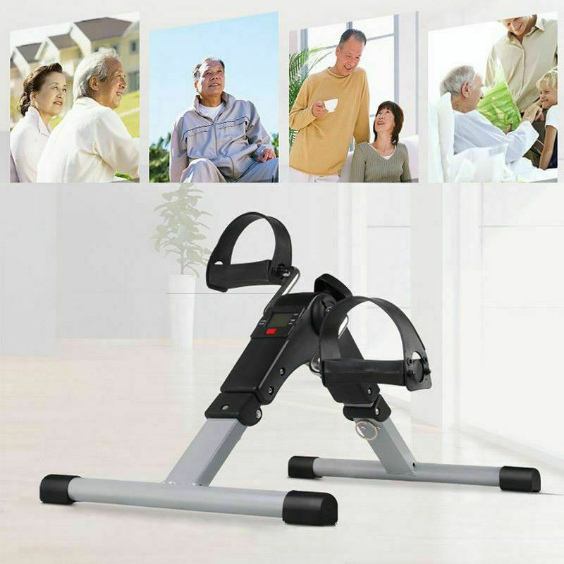 Mini Foldable Folding Exercise Bike for home use pedal sit down LCD Log calories