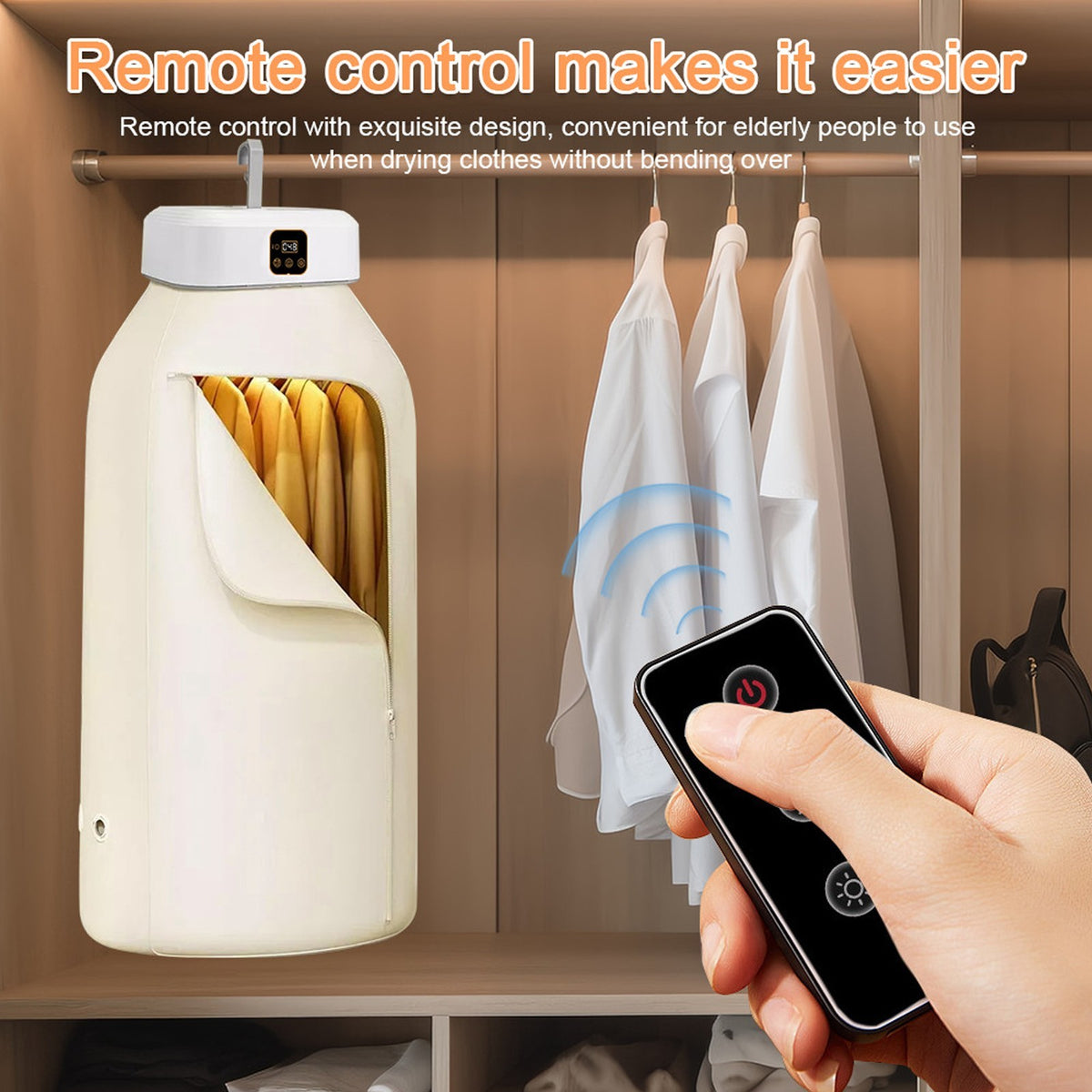 Portable Foldable Electric Clothes Dryer Air Drying Machine Home Travel Buddy