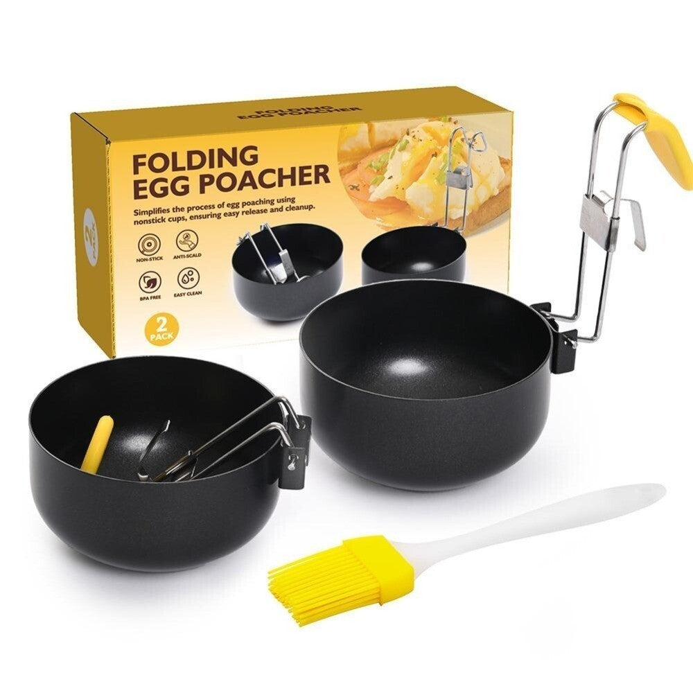 1/2Pcs Cooking Accessories Egg Steamer Cooking Spoon Non-stick Egg Poacher