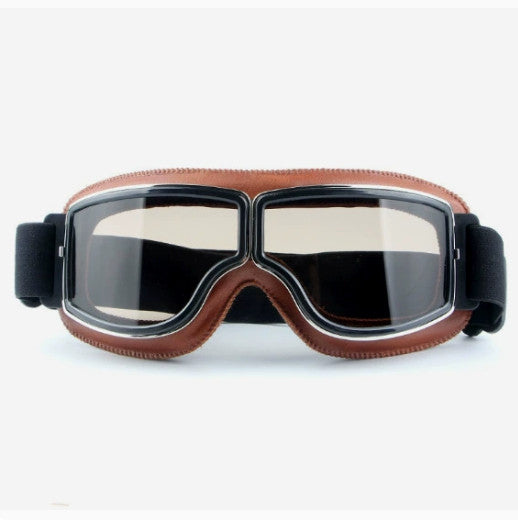 Motorcycle Windproof Goggles Old School Vintage Retro Motorbike Glasses Eyewear