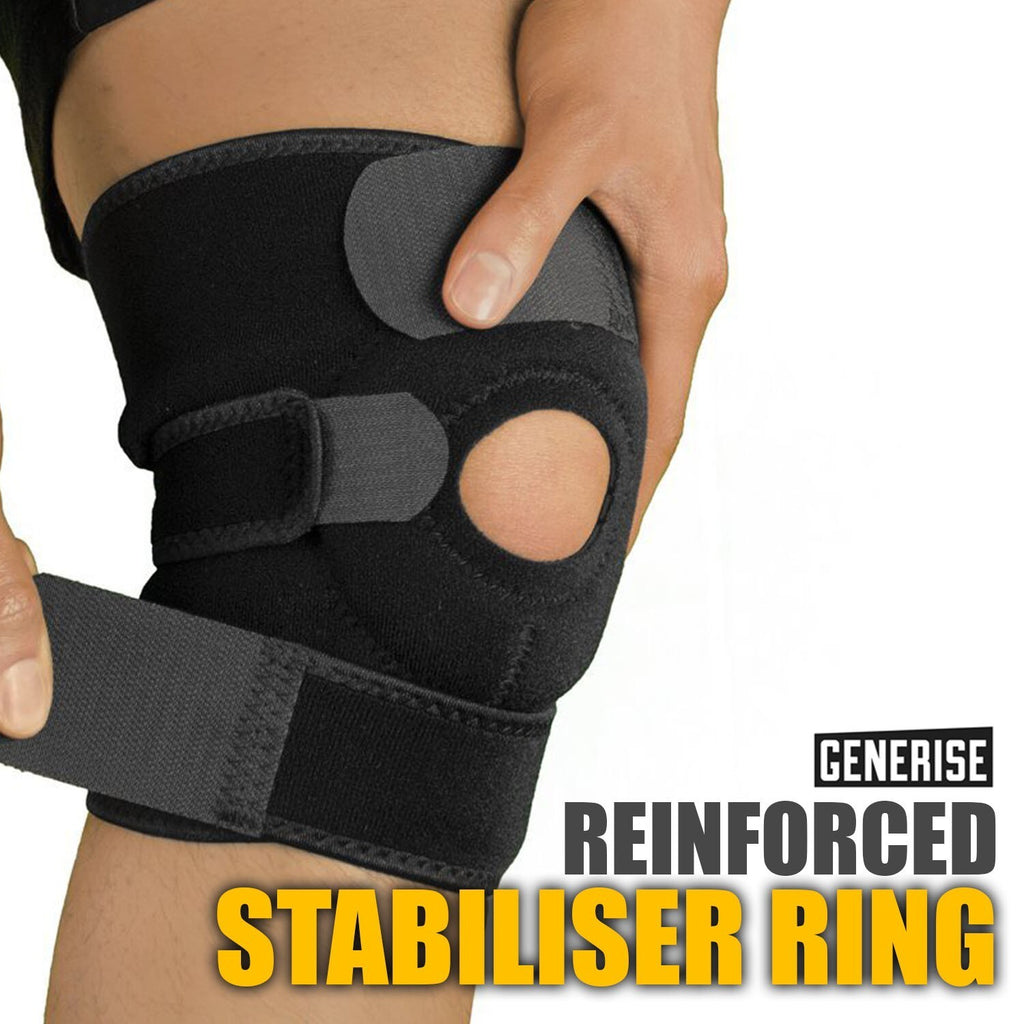 Precision Strap Knee Brace Silicone Pad Adjustable Breathable Sport UK