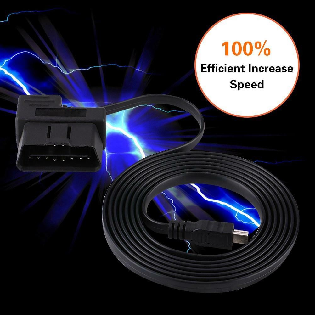 OBD2 Diagnostic Cable 16pin Diagnostic Extension Adapter to Mini USB Cable