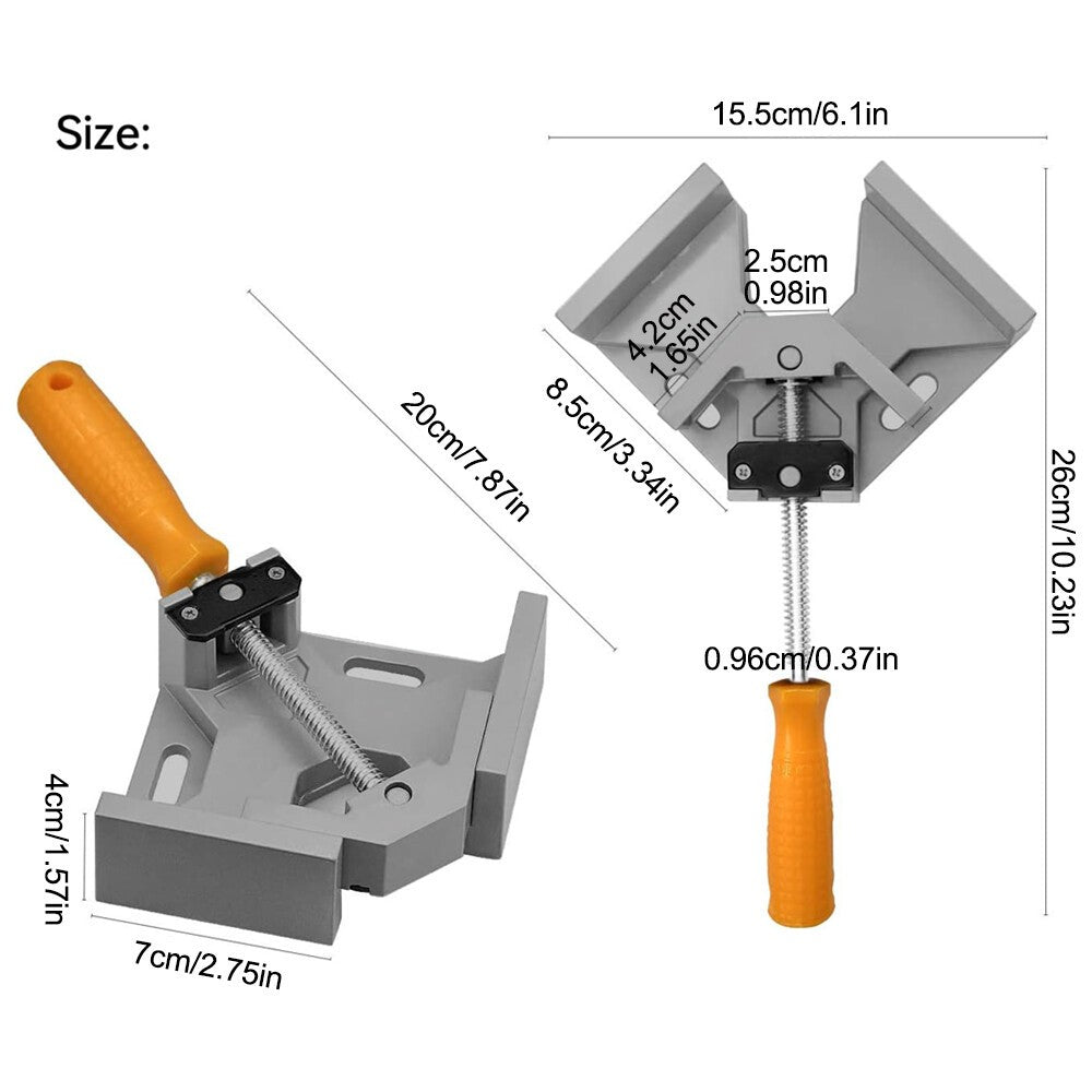 2X Corner Clamp 90 Degree Right Angle Clamps for Crafting Project Wood Tools UK
