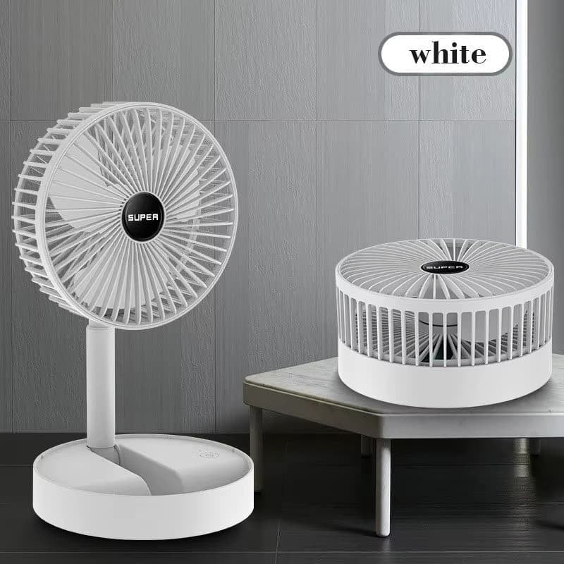 Telescopic Cordless Fan Cooling Wireless Folding Portable USB Rechargeable FanUK