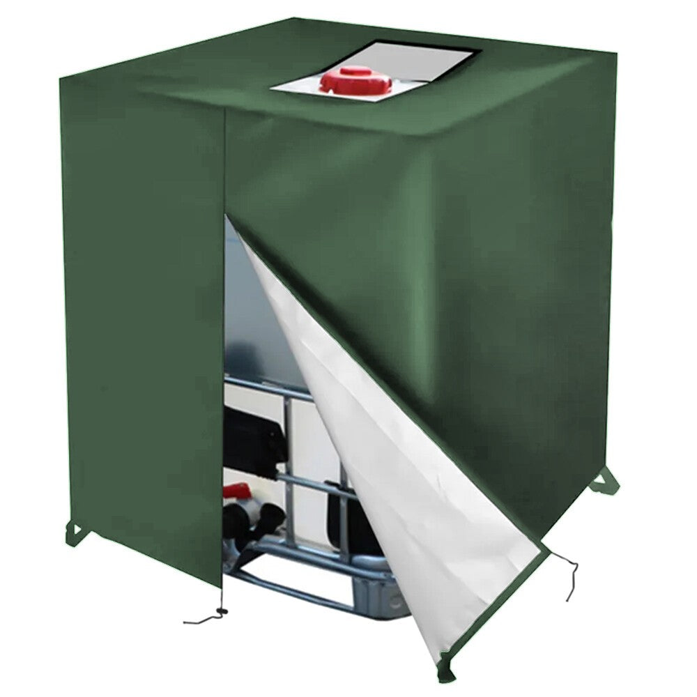 Heavy Duty Rain Sun UV Protective Hood Cover for Water Tank 1000 L IBC Container