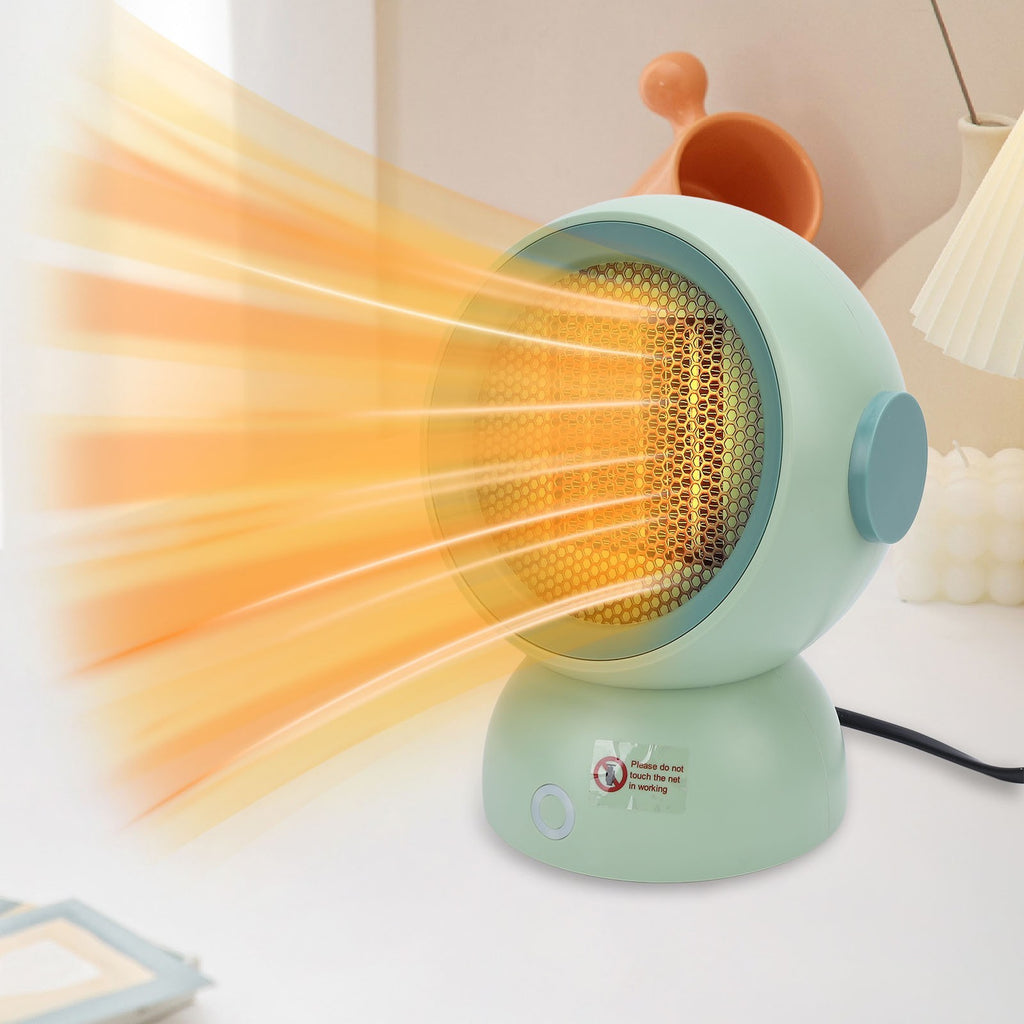 Green Desktop Space Heater Quiet High Power Portable Heater Fan For Bedroom SG