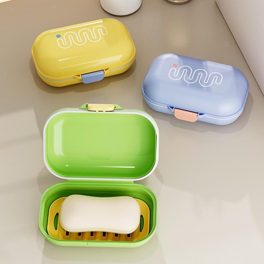 Soap Box with Lid Soap Box Holder Leakproof Soap Dish Travel Soap Container for