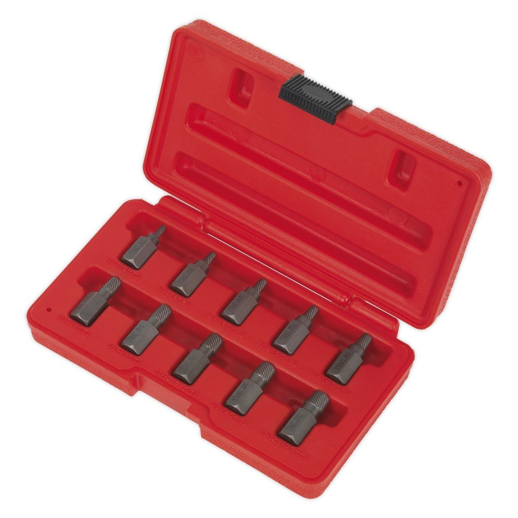 10PCS Easy Out Bolt Extractor Set, Multifunctional Stud Damaged Screw Extractor