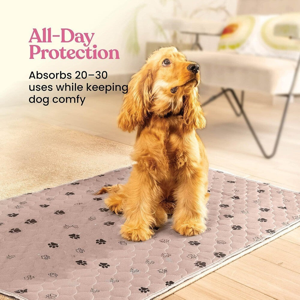Washable Dog Pee Pads for Dogs - Super Absorbent Reusable Puppy Pads, 2 Pack