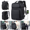 18" 50L Expandable Backpack, Men Laptop Rucksack with USB Port for School Travel